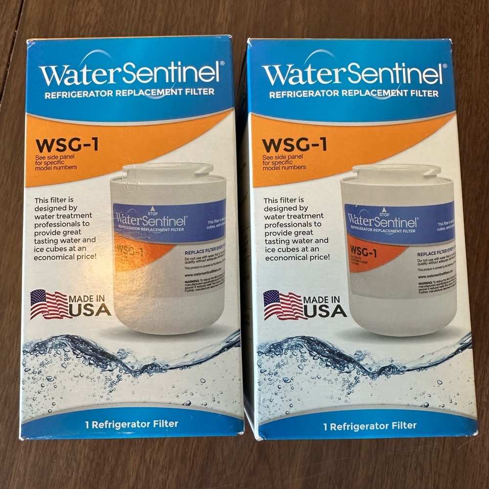 WaterSentinel Refrigerator Replacement Filter WSG-1 (2 pack)
